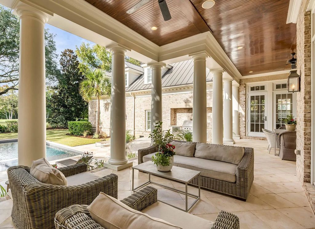 The Estate in Charleston is a luxurious home offering rare front and back unobstructed golf course views now available for sale. This home located at 59 Iron Bottom Ln, Charleston, South Carolina; offering 06 bedrooms and 08 bathrooms with 8,191 square feet of living spaces.