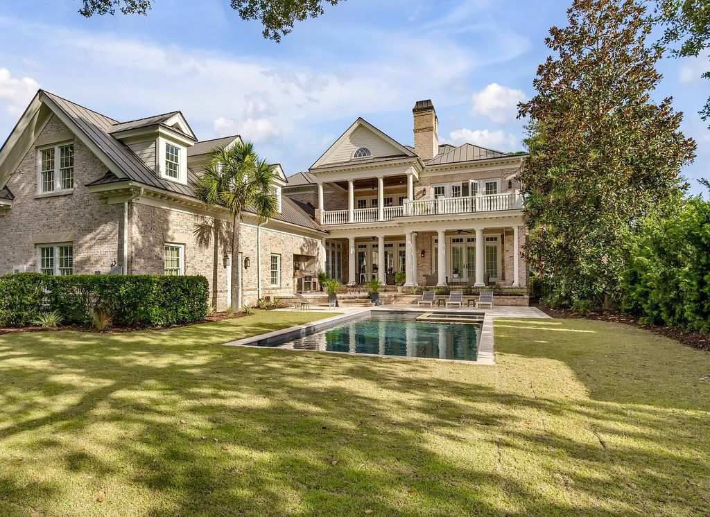 The Estate in Charleston is a luxurious home offering rare front and back unobstructed golf course views now available for sale. This home located at 59 Iron Bottom Ln, Charleston, South Carolina; offering 06 bedrooms and 08 bathrooms with 8,191 square feet of living spaces.