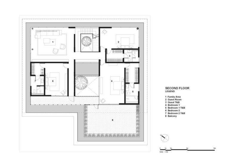 House of Screens, Elegant tropical Home by PXP Design Workshop Co