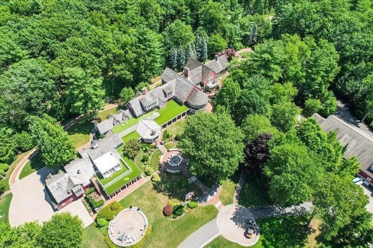 Listing for $23M, This Extraordinary Estate Features Astonishing Living Space in Over 60 Tranquil, Park-Like Acres in Leverett, MA