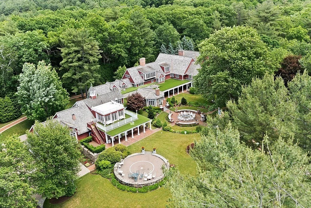The Estate in Leverett features the highest quality craftsmanship and the finest materials sourced from all over the world, now available for sale. This home located at 113 Juggler Meadow Rd, Leverett, Massachusetts
