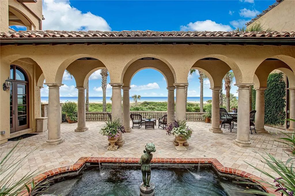 Welcome to 4 Dunes Ct, Fernandina Beach, Florida – a stunning, private, and truly one-of-a-kind Mediterranean-style estate with breathtaking views of the Atlantic Ocean!
