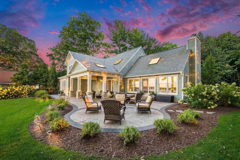 One-of-a-kind, Unique Resort-style Home Featuring Lush Landscaping and Fantastic Pool Area in Whitehall, MI Hits Market for $2.5M