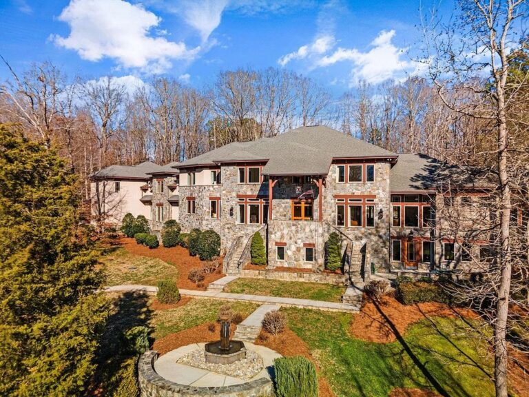 Reminiscent of Mission-Style Architecture, This House in Huntersville, NC Lists at $2.397M