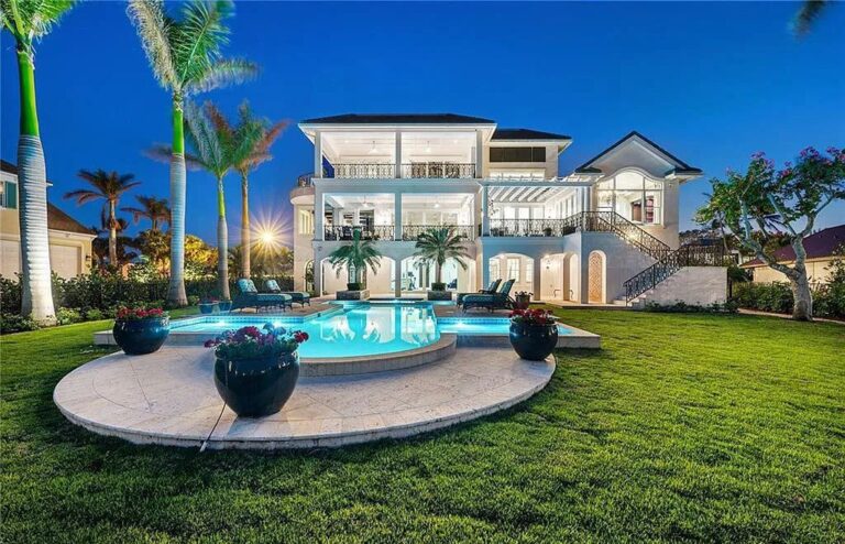 Stunning Estate with Deeded Beach Access Listed at $26.7 Million in Naples, Florida