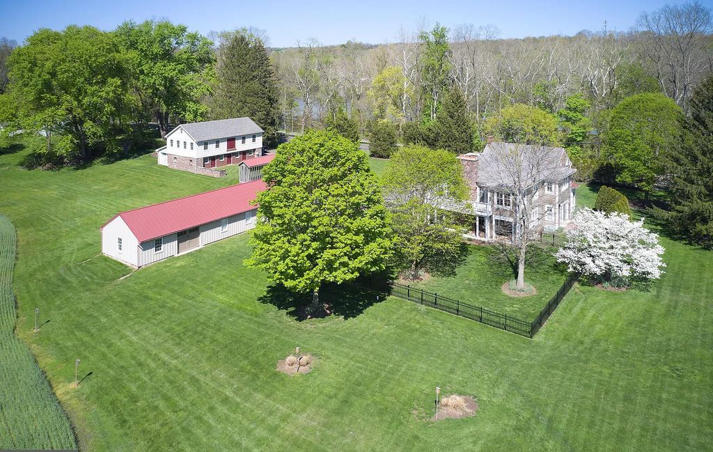 The Estate in Upper Black Eddy is a luxurious home undergone a dedicated, comprehensive and accurate restoration now available for sale. This home located at 1005 River Rd, Upper Black Eddy, Pennsylvania; offering 03 bedrooms and 03 bathrooms with 3,452 square feet of living spaces.