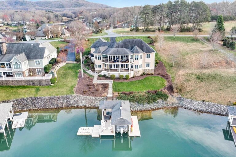This 2.499M Waters Edge Custom Built Home in Penhook, VA Offers