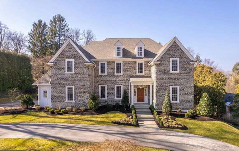 This $2.895M Young and New Home Exemplifies the Very Best of Living in Gladwyne, PA