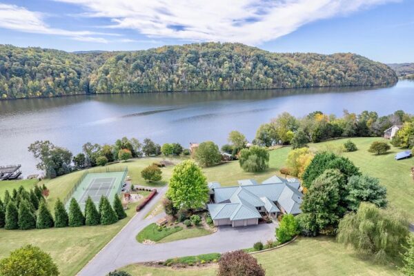 This $2,950,000 One-of-a-kind Contemporary Lakefront Property in Pulaski, VA is the Peak of Luxury with Every Amenity Imaginable, and Completely Rebuilt