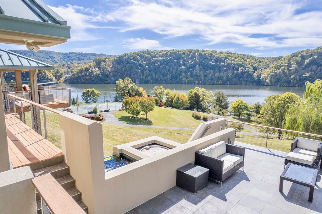 The Estate in Pulaski is a luxurious home commanding breathtaking lake views from every window with extensive outdoor living space now available for sale. This home located at 2530 Saddleridge Cir, Pulaski, Virginia; offering 05 bedrooms and 09 bathrooms with 5,920 square feet of living spaces.