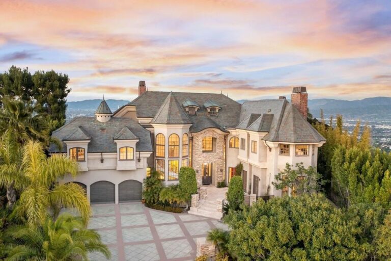 Exquisite French Chateau with Breathtaking Views in Beverly Hills for Sale at $11 Million
