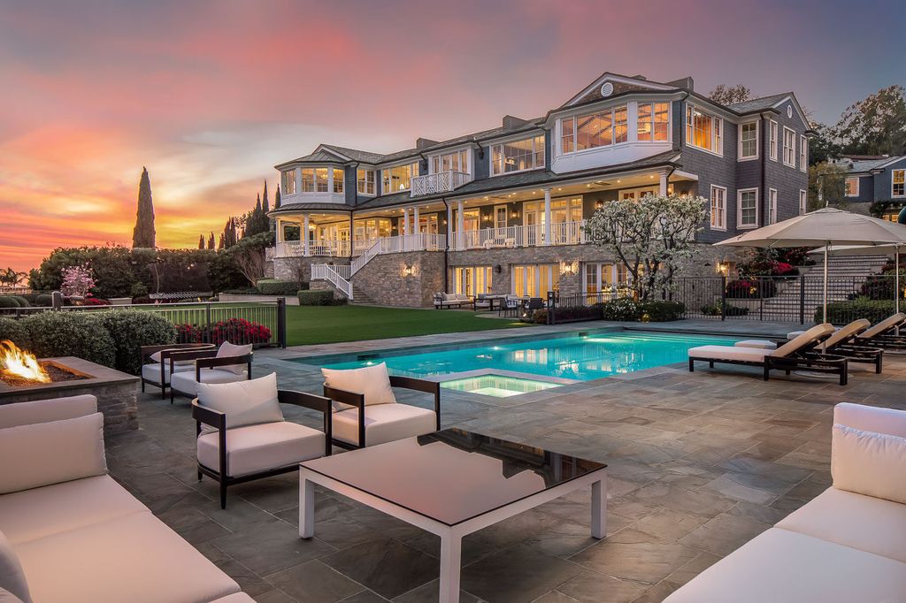 This stunning estate located at 1678 Alta Mura Rd in Pacific Palisades, California 90272, is a true gem of the Palisades Riviera. Boasting 8 bedrooms, 14 bathrooms, and a living space of 16,000 square feet on a 1.08-acre lot, this LEED-certified compound offers luxury and privacy in an unbeatable location.