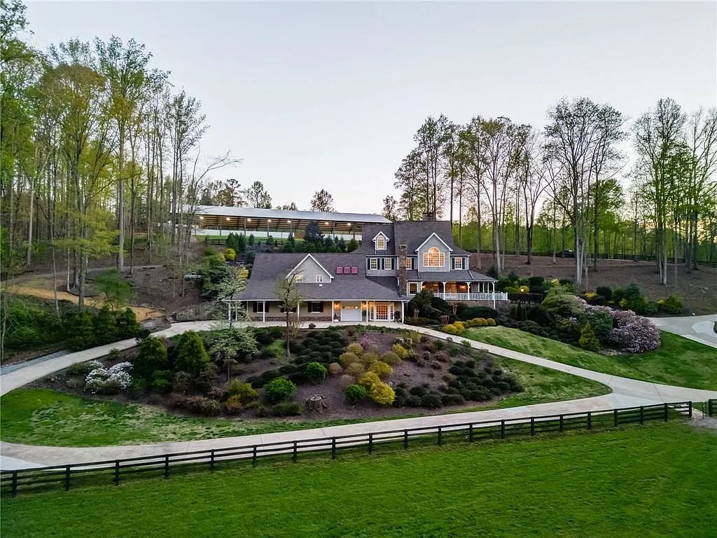 $2.999M Dream Equestrian Property with Endless Features in Canton, GA - A Horse Lover's Paradise!
