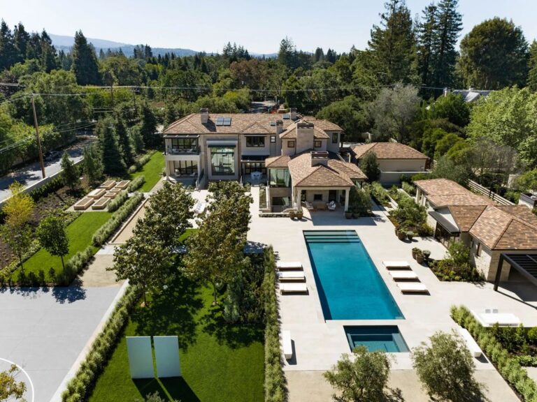 Luxury Atherton Estate on 1.3 Acres with Custom-Curated Features and Resort-Like Grounds Asking for $49.9 Million