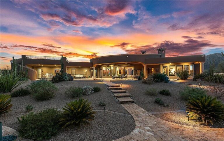 Discover Exquisite Mountain Views and Luxury Living at this Home in Scottsdale Designed As A Mini Resort/Ranch Selling At $2,490,000