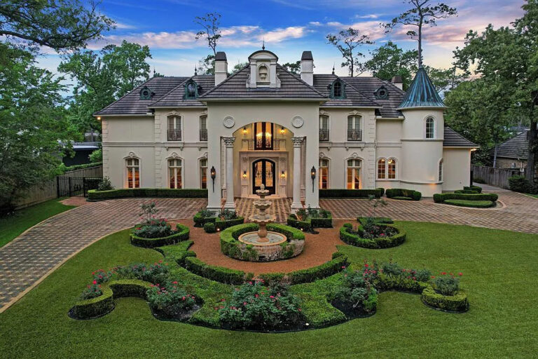 As A World Of Elegance, This Lavish And Extensive French Home in Houston, Texas Hits The Market For $6,500,000