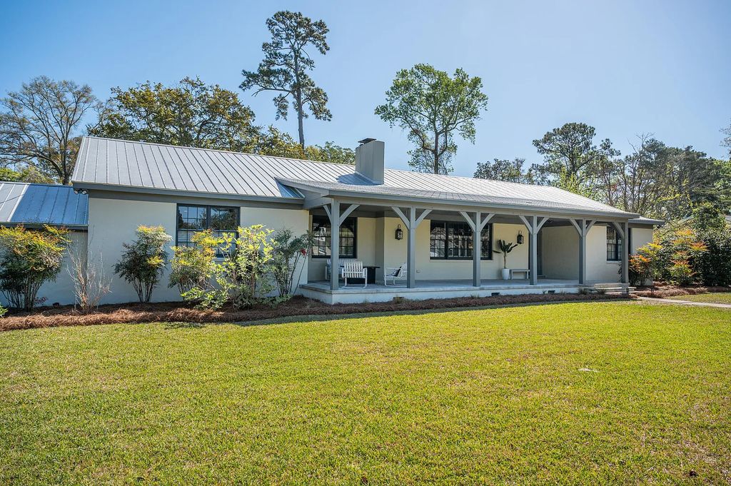 Discover a Serene Retreat with Saltwater Pool and Lush Garden Oasis in this $2,290,000 Stunning Estate in Mount Pleasant, SC