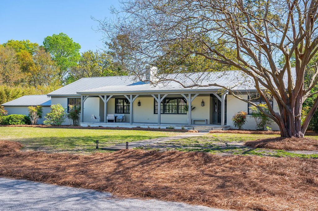 Discover a Serene Retreat with Saltwater Pool and Lush Garden Oasis in this $2,290,000 Stunning Estate in Mount Pleasant, SC