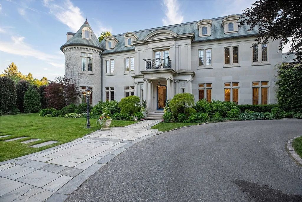 Embrace the Ultimate in Urban Living at This French-Inspired Estate in Toronto's Most Exclusive Community, Offered at C$23.88M