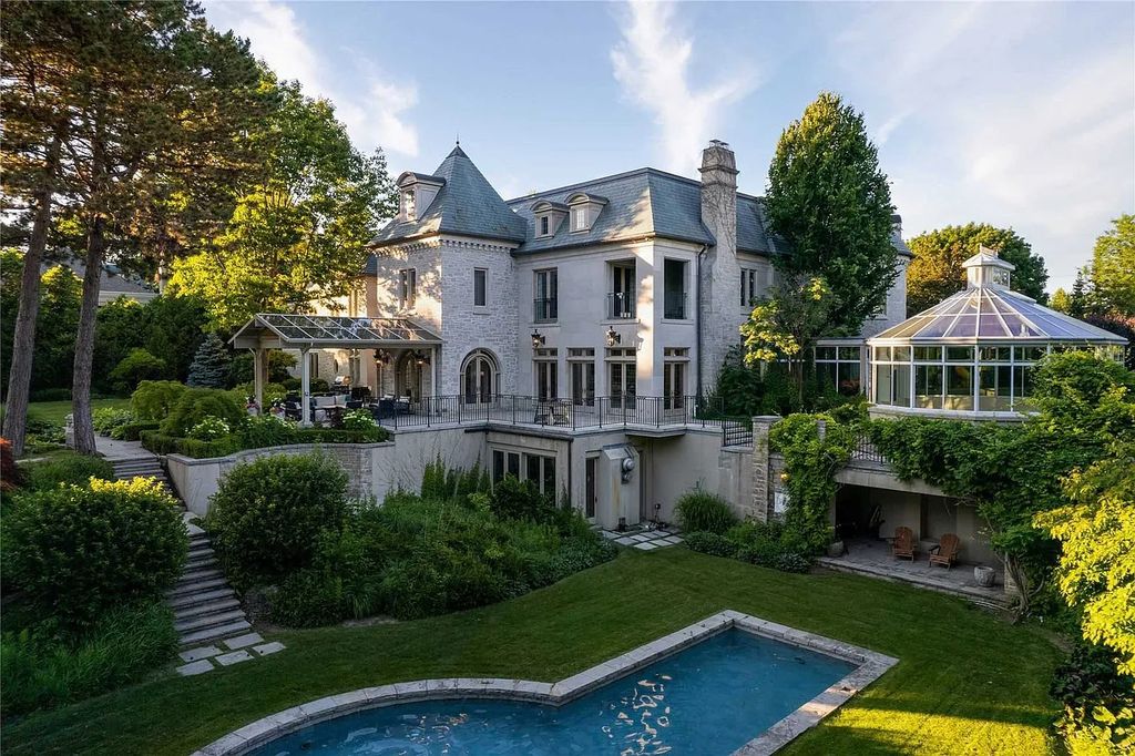 Embrace the Ultimate in Urban Living at This French-Inspired Estate in Toronto's Most Exclusive Community, Offered at C$23.88M