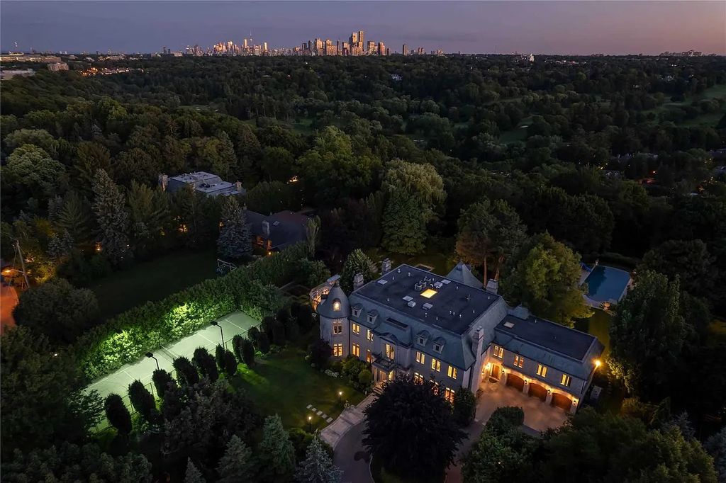 Embrace the Ultimate in Urban Living at This French-Inspired Estate in Toronto's Most Exclusive Community, Offered at C$23.88M