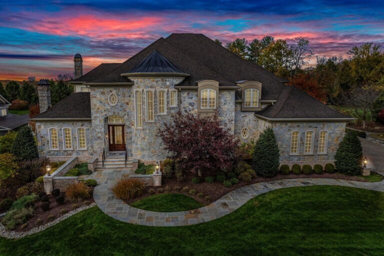 French Country Elegance in Ellicott City, MD: A Stunning Home with Exquisite Architecture and Premium Features