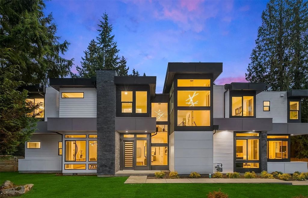 Infused with Modern Sensibility and Timeless Warmth, This $5.75M Home is a Masterpiece of Luxurious, Spacious Design in Bellevue, WA