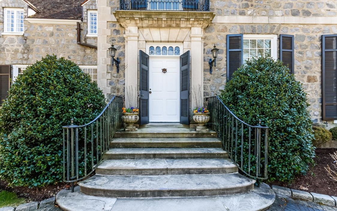 Listed at 5.895M, Spectacular 1930 Stone Manor Home in Darien
