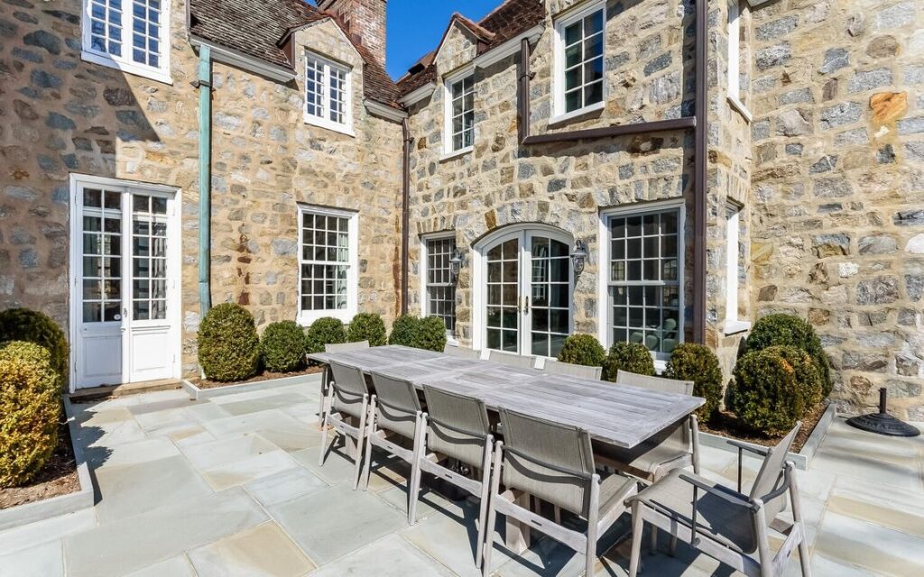 Listed at $5.895M, Spectacular 1930 Georgian Stone Manor Home in Darien, CT Has Every Amenity One Could wish For