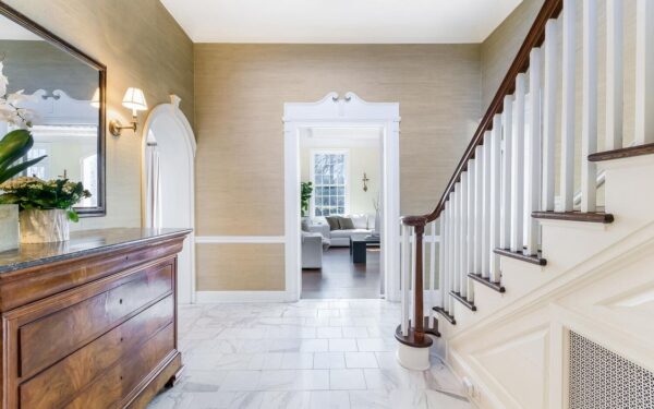 Listed at $5.895M, Spectacular 1930 Georgian Stone Manor Home in Darien ...