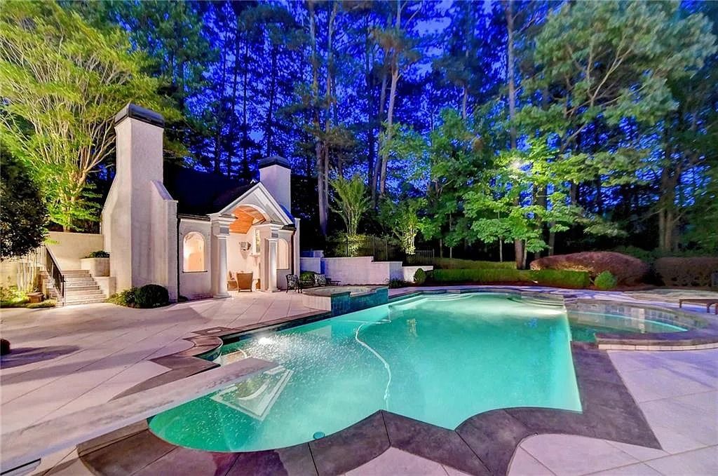 Private Luxury Living: Extraordinary Outdoor Spaces at $2.9M Johns Creek, GA Home