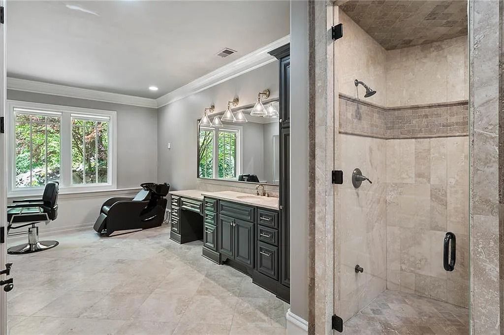 Sandy Springs, GA Gem: A Gated Brick and Stone Property with Exceptional Architectural Design and Top-of-the-Line Finishes, Asking $3.995M