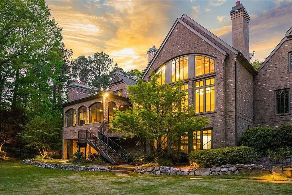 Sandy Springs, GA Gem: A Gated Brick and Stone Property with Exceptional Architectural Design and Top-of-the-Line Finishes, Asking $3.995M