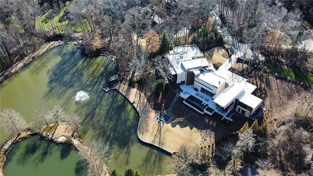 Sandy Springs, GA: Spectacular Ultra-Modern Home with Unmatched Lake Views for $15M
