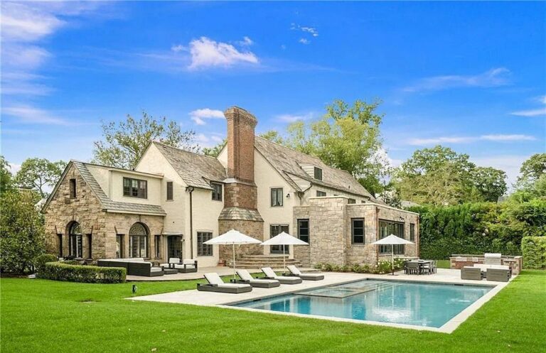 Scarsdale, NY’s Iconic Tudor Home with 3 Levels of Modern Amenities, Exquisite Finishes, and Masterful Millwork for Sale at $6.8M