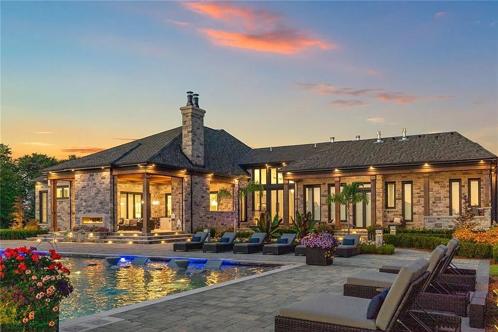 Spectacular Mansion Set on a 5.2-Acre Paradise Estate in Hamilton, ON for Sale at C$29M Amidst Peaceful Countryside