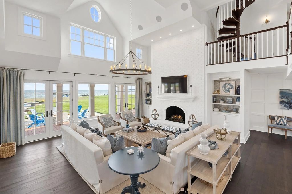 Stunning $6.5M Waterfront Retreat in Stevensville, MD Boasts Awe-Inspiring Architecture and Quintessential Design