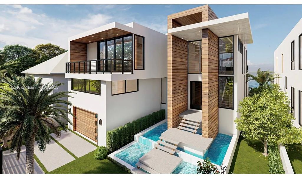 Introducing a luxurious waterfront property at 769 NE 77th Terrace, Miami, Florida. This newly built home boasts 5 beds, 7 baths, and 5,427 sqft of living space. Located in Belle Meade, Miami's gated community, with easy access to Midtown, Design District, and Brickell.