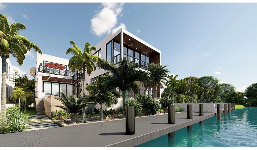 Introducing a luxurious waterfront property at 769 NE 77th Terrace, Miami, Florida. This newly built home boasts 5 beds, 7 baths, and 5,427 sqft of living space. Located in Belle Meade, Miami's gated community, with easy access to Midtown, Design District, and Brickell.
