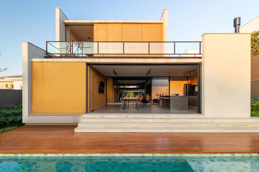 Two Squares House, Elegant House in Brazil by 24 7 Arquitetura