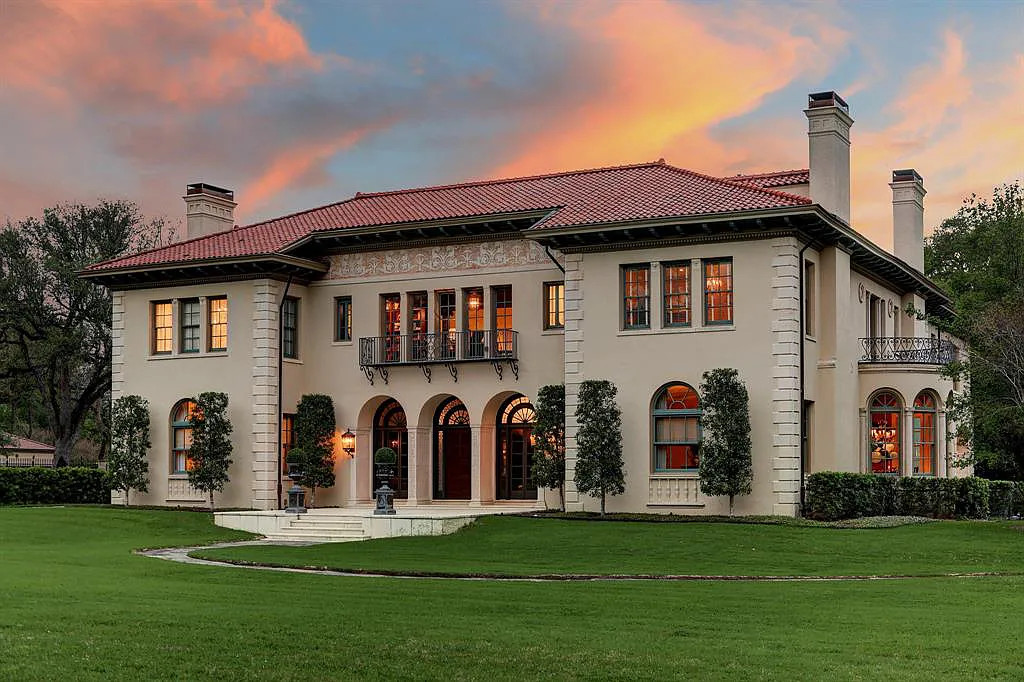 This Revival Mediterranean Home in Houston Boasts Historic Details And ...