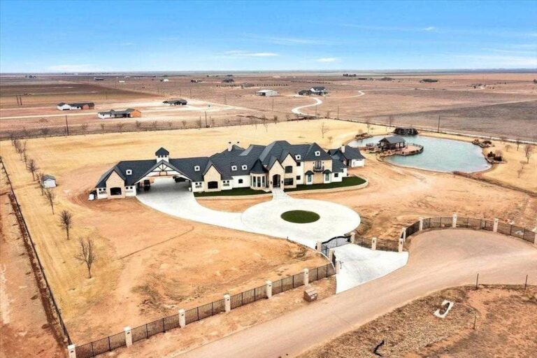 Exquisite West Texas Estate on 12 Acres with Unparalleled Sunset Views and 1.5 acres Pond for $3,750,000