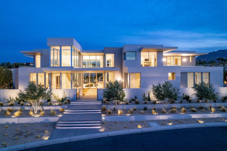 Stunning Las Vegas Estate with Modern Minimalist Design and Luxurious Amenities Listed for $17,850,000