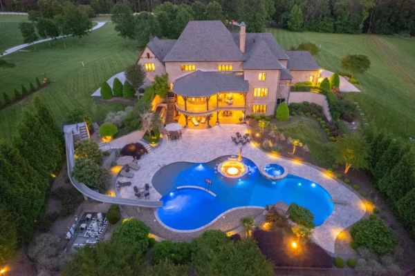 Exquisite Custom-Built Masterpiece on a Spacious Gated Property in North Carolina Seeking $4,500,000