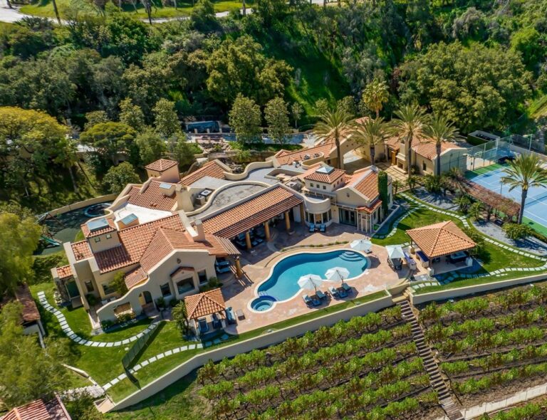 Stunning Richard Landry-Designed Estate with Breathtaking Views and State-of-the-Art Amenities for $12,995,000 in Los Angeles
