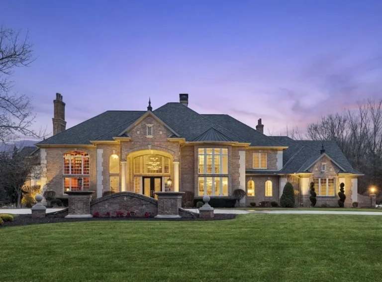 Exquisite 2.65 Acre Estate in Gated Shamrock Hills with Luxurious Amenities for $3,600,00 in Indiana