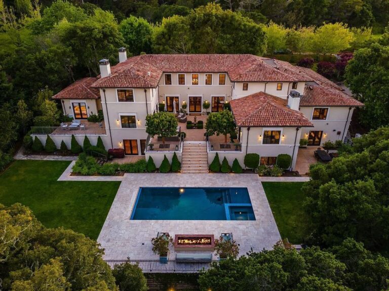Luxurious Custom-Built Estate on Gated 1-Acre Lot in North Hillsborough for Sale at $13,500,000