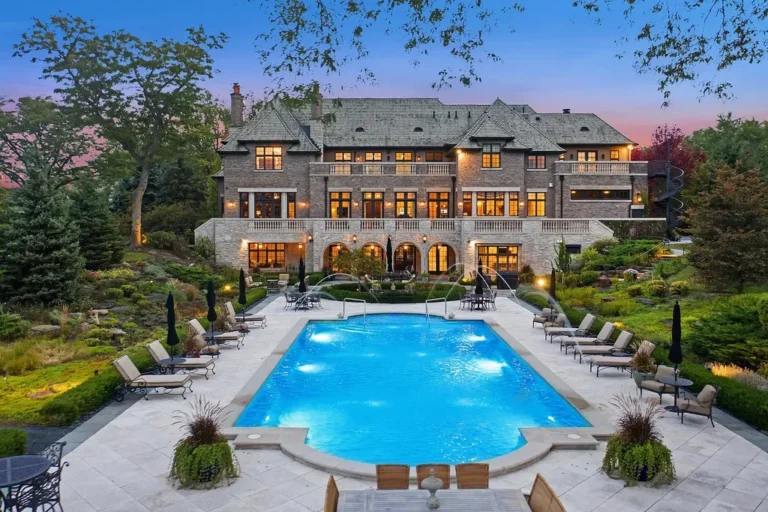 Illinois’ Most Stunning Estate in Barrington Hills with Lakeside Serenity for Sale at $9,500,000