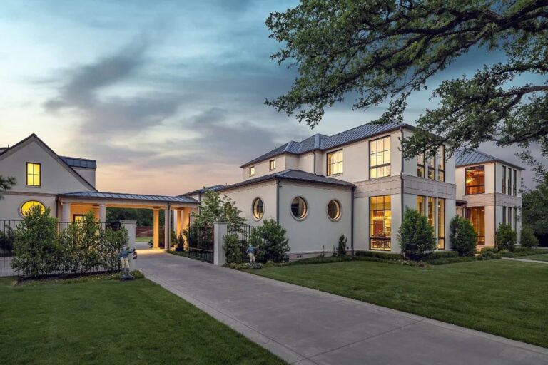Impeccable Preston Hollow Home in Dallas with Top Quality Finishes and Sprawling Grounds Priced at $6,995,000