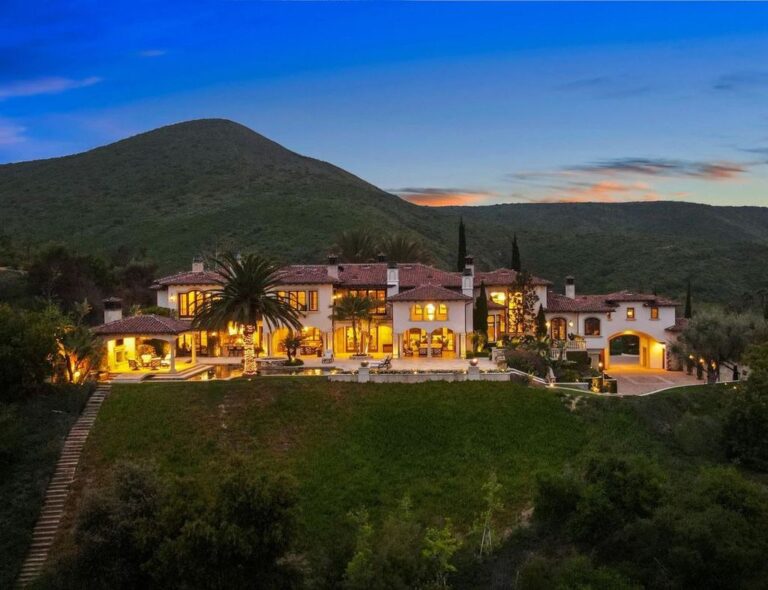 Luxurious Mediterranean Palace in Thousand Oaks Boasts Vineyard and Ultimate Entertainment Amenities
